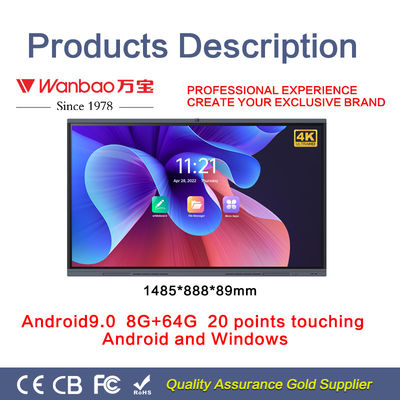 H11S 65-calowa tablica interaktywna 4K UHD Smart Board do konferencji