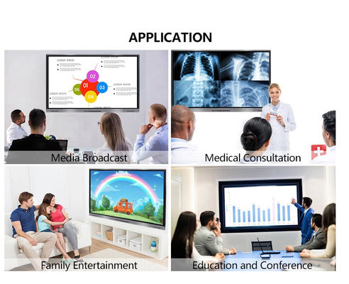 H11S Multi Touch Screen Inteligentny interaktywny płaski panel 86-calowa cyfrowa tablica OEM 4K
