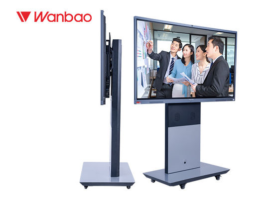 Płaska tablica Smart Interactive Whiteboard 65-calowa 75-calowa rama ze stopu srebra w kolorze czarnym