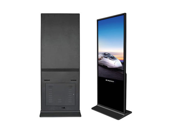 Interaktywny dotykowy odtwarzacz podłogowy LED z ekranem reklamowym 65 '' Duży ekran