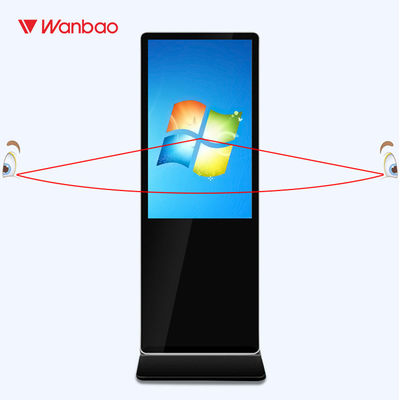Inteligentny interaktywny kiosk z ekranem dotykowym 65 "z samodzielnym, smukłym korpusem