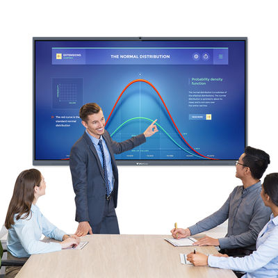 IR LCD Inteligentny interaktywny płaski panel 100-calowy bezprzewodowy dotyk palcem