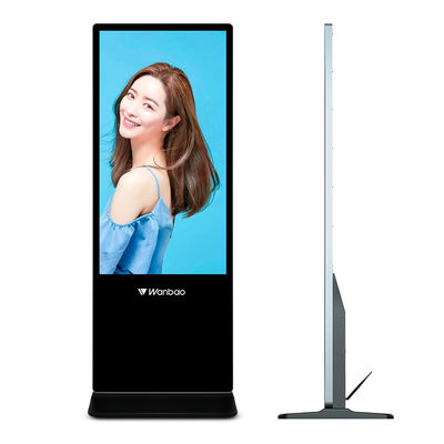 55-calowy stojak podłogowy Ekran dotykowy Android wyświetla odtwarzacze reklamowe Ultra cienki wyświetlacz LCD Digital Signage