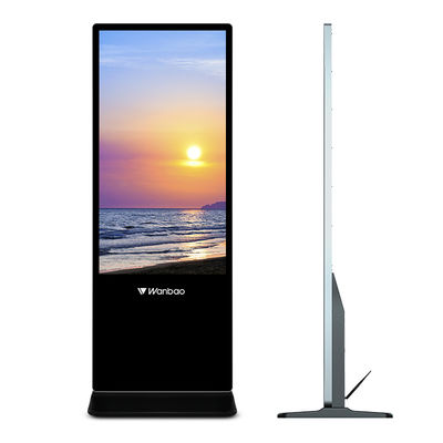 Stojąca podłogowa 50-calowa kontrola oprogramowania do wyświetlania reklam LCD
